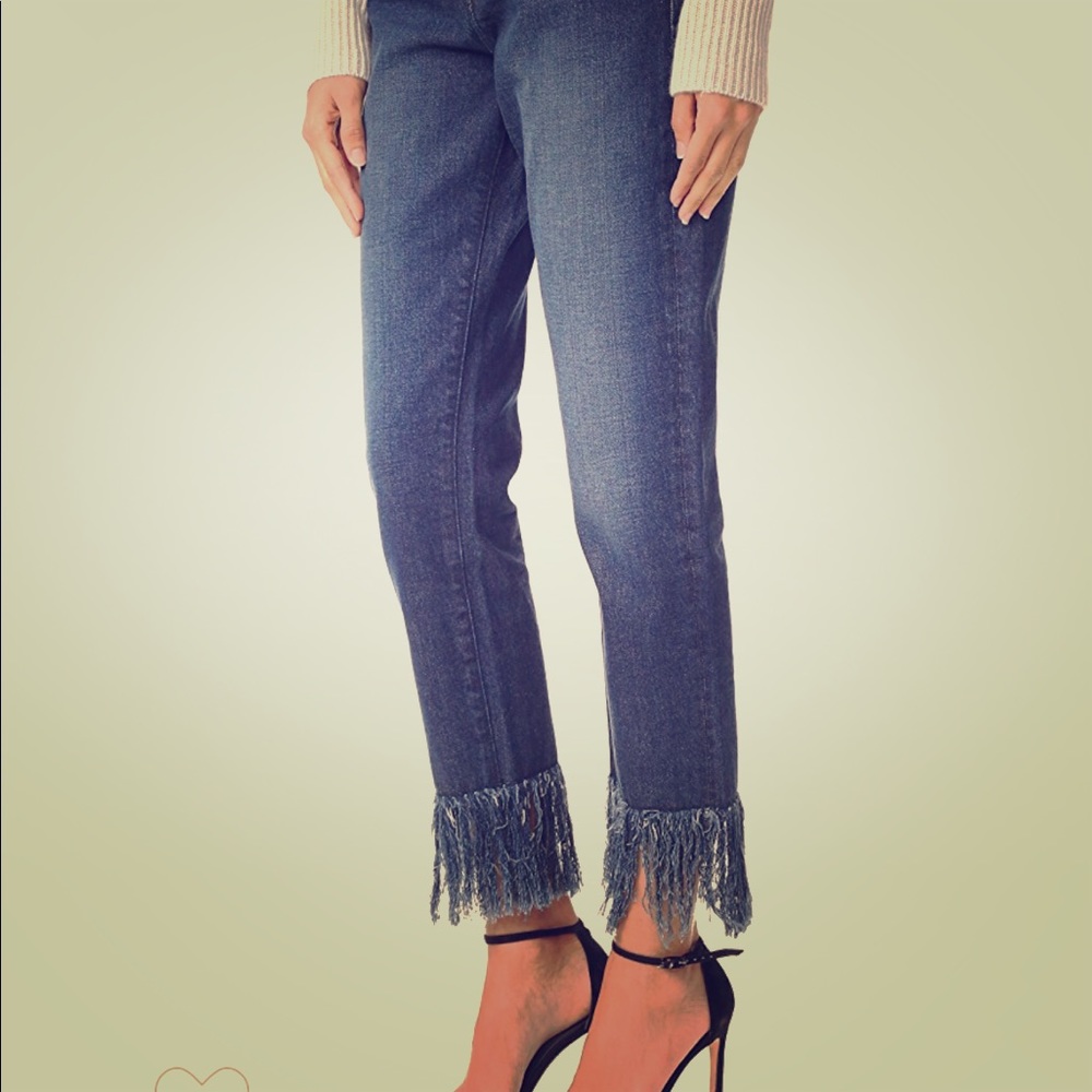 3x1 WM3 Crop Fringe Jeans
